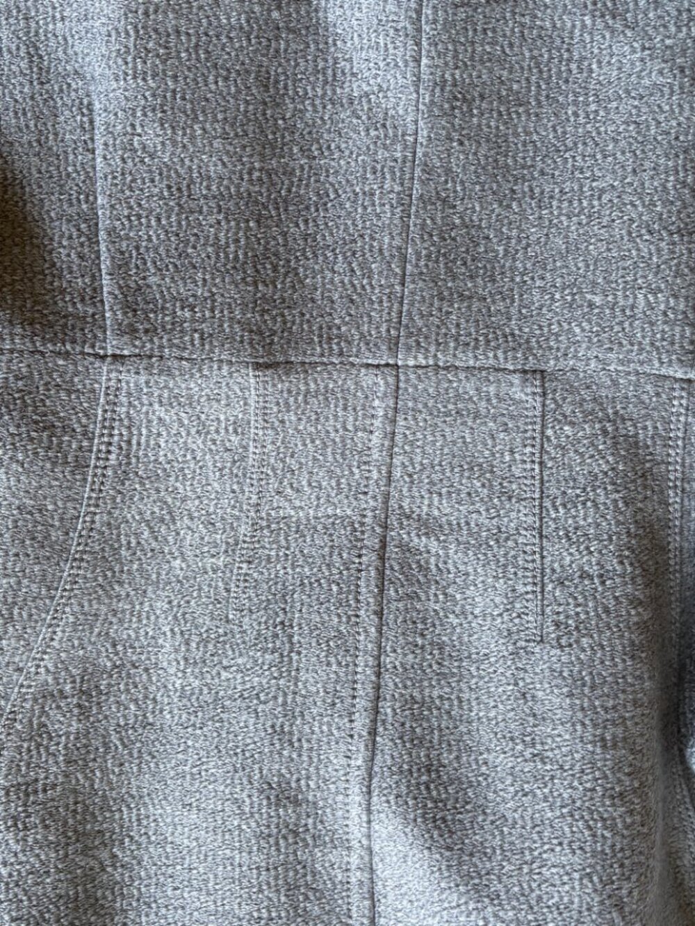 Banana Republic mid-length textured wool-blend coat Heather Gray Size 10P - Picture 2 of 13